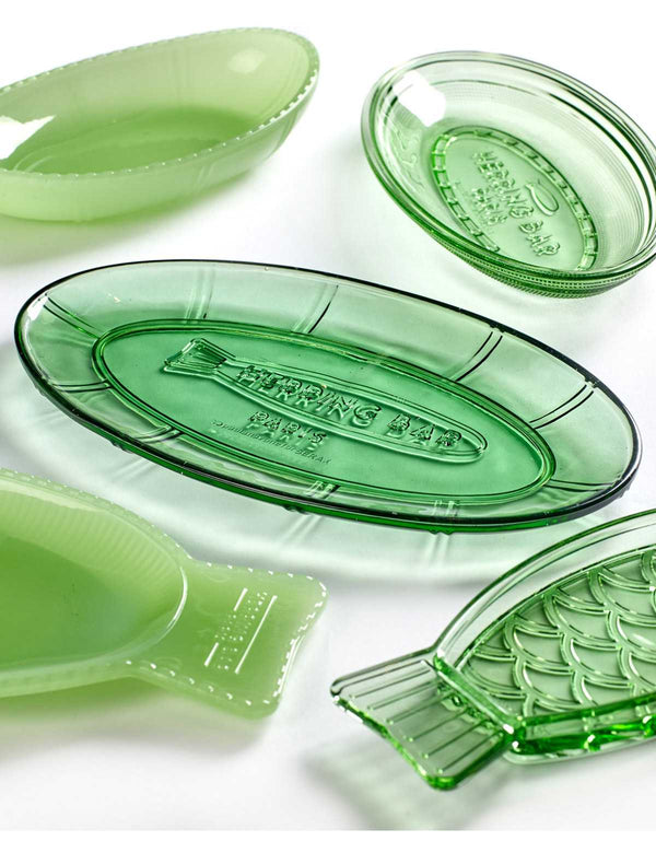 Servierplatte oval Kollektion Fish&Fish - grün