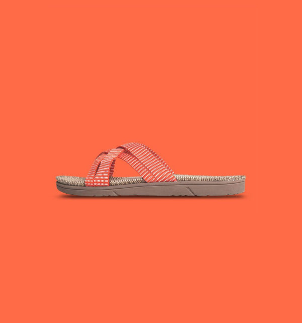 Sandale - Sunset Orange Stripes